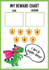 Free 7 day reward chart behaviour free download dinosaur