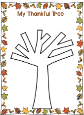 My Thankful Tree Worksheet: A Fun Gratitude Activity