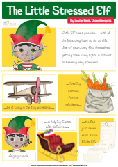 The Little Stressed Elf story for children pdf free download print