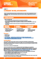 Consent in a Sexual Relationship Lesson Plans & Material (Foundation, Key Stage 1, 2, 3  & 4) free printable pdf download