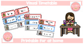 Visual Daily Timetable Cards for Children free printable